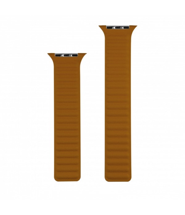 Remienok Apple Watch 42/44/45mm Double Suction Saddle Brown
