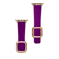 Remienok Apple Watch 38/40/41mm koža Magnetic Closure Purple