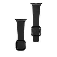 Remienok Apple Watch 42/44/45mm koža Magnetic Closure Black