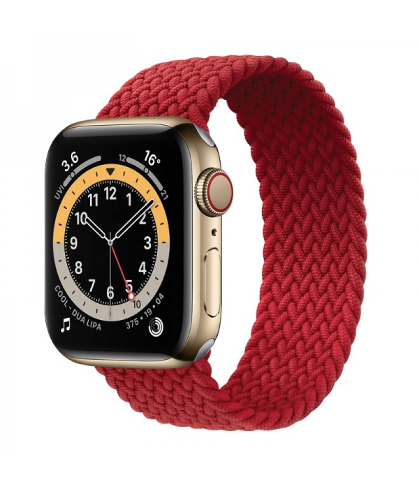 Remienok Apple Watch 38/40/41mm Nylon Braided Band 136mm Red